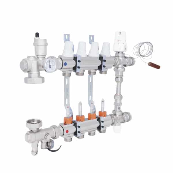 Коллекторная группа ICMA 1″ x 4 выхода, с расходомерами K0111 фото 