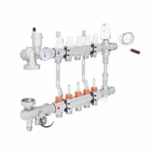 Коллекторная группа ICMA 1″ x 5 выхода, с расходомерами K0111
