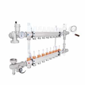 Коллекторная группа ICMA 1″ x 9 выхода, с расходомерами K0111