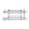 Коллекторная группа ICMA 1″ x 10 выхода, с расходомерами K0111 73311