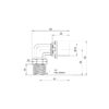 Уголокок пресс Icma 16х1/2″ НР №404 73925
