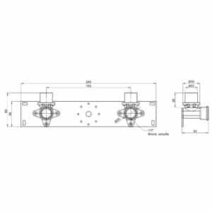 Планка пресс в сборе Icma 16х1/2″ №412