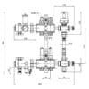 Коллекторная группа ICMA 1″ x 2 выхода, с расходомерами K0111 73293