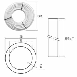 Труба ICMA GOLD-PEX РЕ-Ха 20 x 2.0 EVOH
