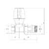 Кран радиаторный Icma 1/2″ с антипротечкой прямой №1117 73401