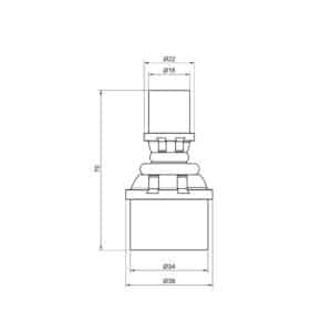Прямой фитинг ICMA 400 press 32 x 16