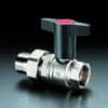 Кран шаровой з американкою Oventrop Optibal PN16 3/4″, с пластмассовым маховиком 78642