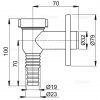 Сифон для стиральной машины AlcaPlast APS1 38701