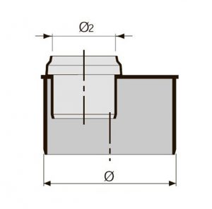 Переход короткий VALSIR PP HTR Ø110/50