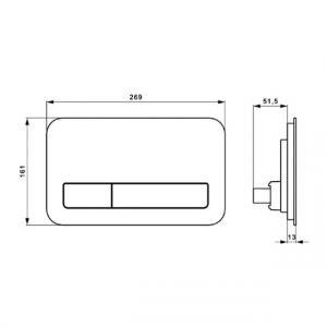 Кнопка смыва Villeroy & Boch ViConnect 9224