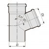 Тройник 67° VALSIR PP HTEA Ø40/40 38754
