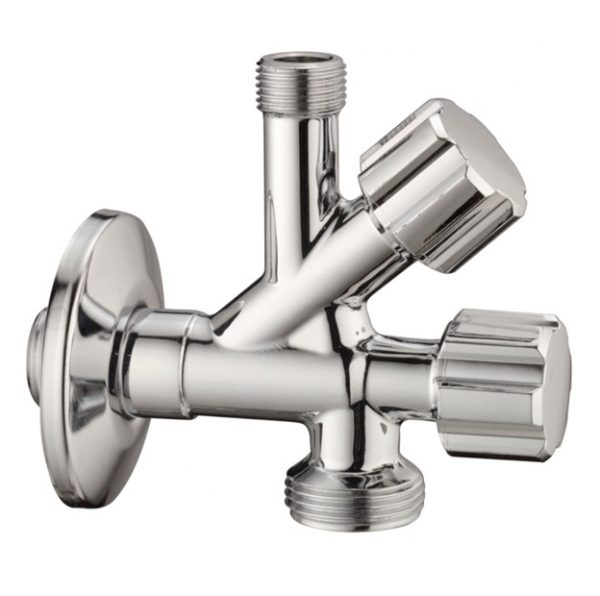 Сдвоенный вентиль VA Albertoni D902 1/2″ x 1/2″ x 3/4″ фото 