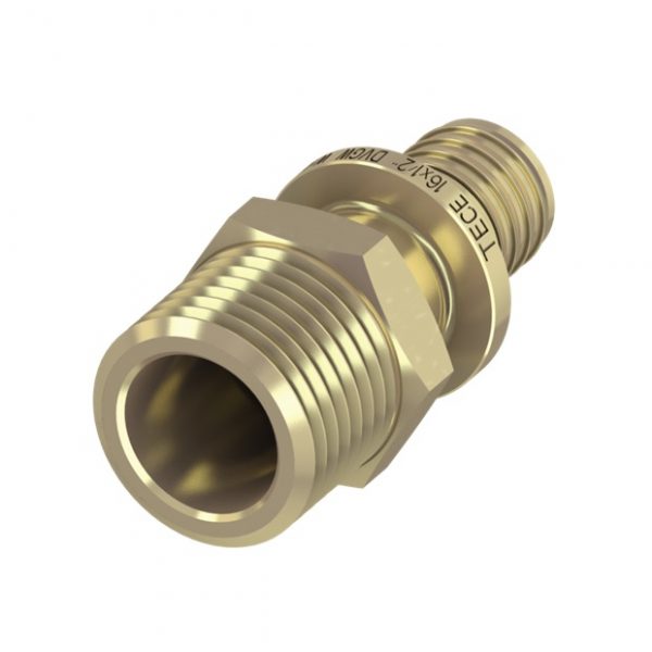Переходник прямой с наружной резьбой TECEflex 16 х 3/4″ (765506) фото 
