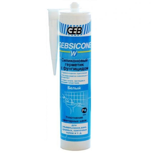 Силиконовый герметик GEBSICONE W 310 мл фото 